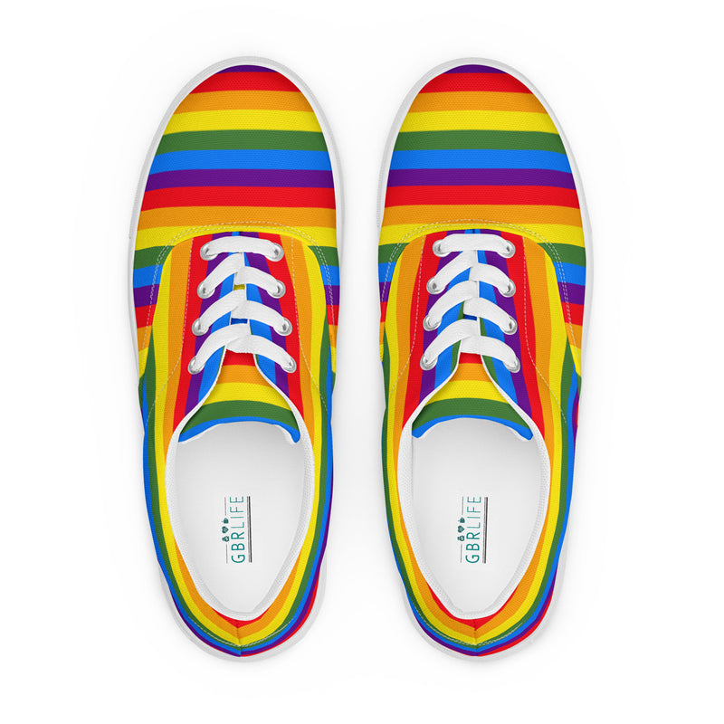 Rainbow Women’s Lace-up Canvas Shoes