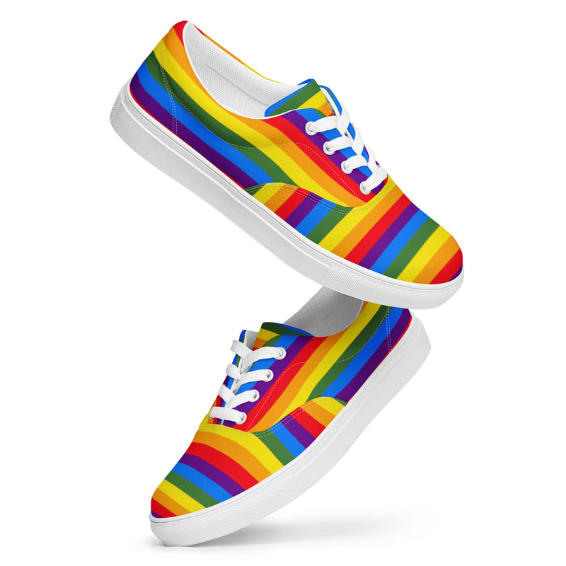 Rainbow Women’s Lace-up Canvas Shoes