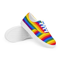 Rainbow Women’s Lace-up Canvas Shoes