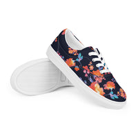 Floral Women’s Lace-up Canvas Shoes