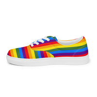 Rainbow Women’s Lace-up Canvas Shoes