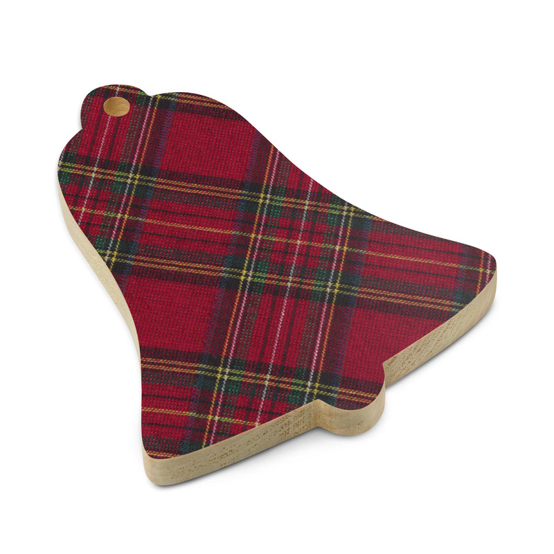 Plaid Wooden ornaments