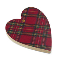 Plaid Wooden ornaments