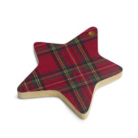 Plaid Wooden ornaments