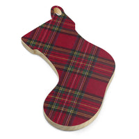 Plaid Wooden ornaments