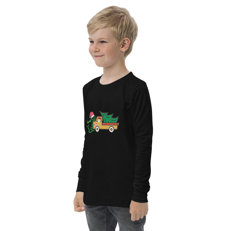 A Dino Christmas long sleeve tee